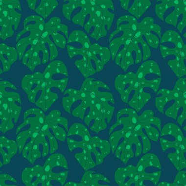 Çeşitli canavar yaprakları içeren tropik, pürüzsüz desenler..