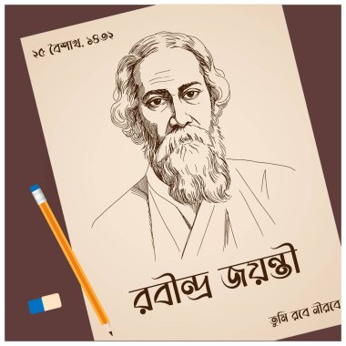 Rabindranath Tagore Jayanti posteri