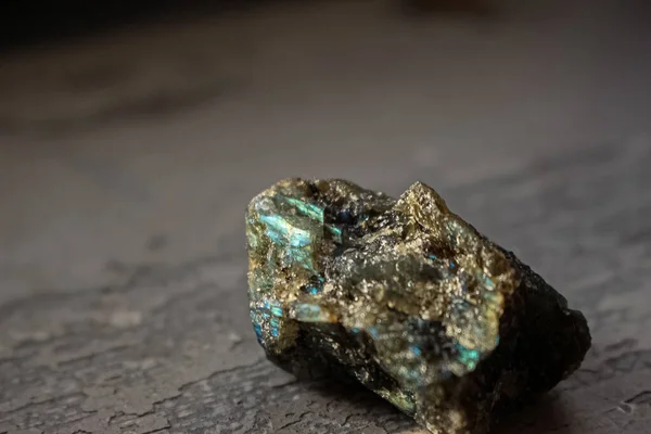 Zbliżenie Piękny Kamień Mineralny Tło Labradoryt — Zdjęcie stockowe
