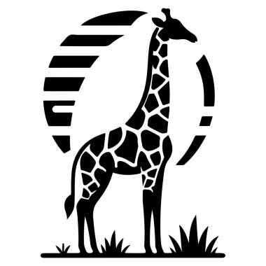 Bu güzel detaylı zürafa silueti karmaşık kabile şekilleri ve akasya ağaçları ve kuşlar dahil büyüleyici bir Afrika manzarasına sahiptir. Dairesel tasarım savananın özünü çağrıştırıyor. Afrika vahşi yaşam temalı proje için mükemmel.