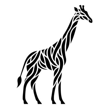 Bu yüksek kaliteli vektör sanatı, geleneksel Afrika sanatı ile modern tasarım unsurlarını harmanlayan zarif kabile desenleriyle süslenmiş stilize edilmiş bir zürafa silueti sergiliyor. Afrika temalı projelerde kullanmak için mükemmel, vahşi yaşamı koruma kampanyaları, deco