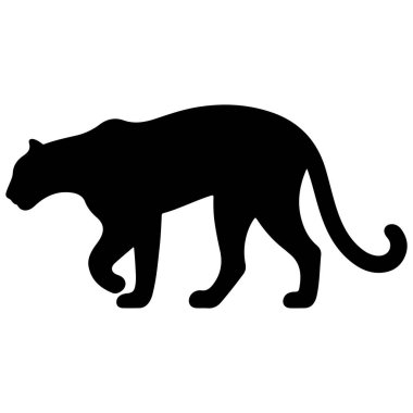 Bu minimalist leopar desenli siluet vektörü vahşi kedinin zarafetini ve zarafetini basit ve cesur bir tasarımla yakalar. Logolar, gömlek tasarımları, dijital sanat ve diğer yaratıcı projelerde kullanılmak için mükemmel. Bu vektör sanatı temiz ve çok yönlüdür. Parlak.