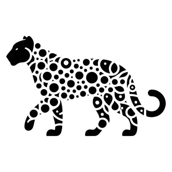 Karmaşık desenler ve kalın çizgilerle işlenmiş bu çarpıcı kabile tarzı leoparı keşfedin. Dövme tasarımları, tişört izleri ve duvar resimleri için mükemmel. Bu vektör grafiği görkemli leopar üzerinde benzersiz bir bakış açısı sunuyor. Bu soyut deta