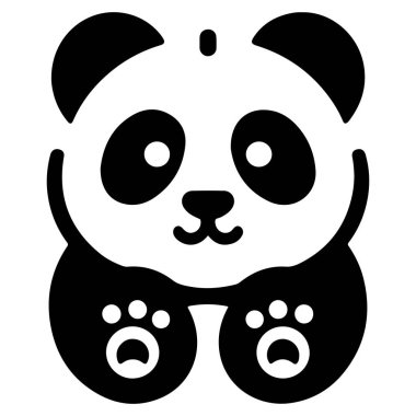 This adorable panda icon illustration is perfect for digital designs, websites, and print projects. With a minimalist, cartoon like style, this panda face vector art brings a playful and friendly vibe to any branding, logo, or graphic project. Design clipart