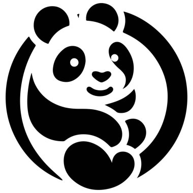 This adorable panda icon illustration is perfect for digital designs, websites, and print projects. With a minimalist, cartoon like style, this panda face vector art brings a playful and friendly vibe to any branding, logo, or graphic project. Design clipart