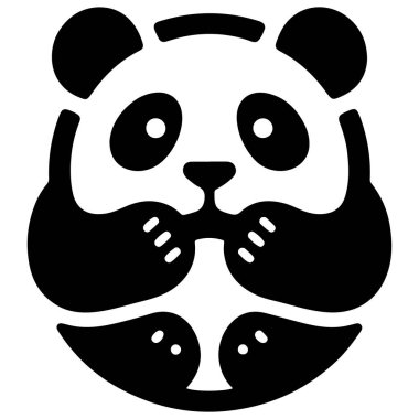 This adorable panda icon illustration is perfect for digital designs, websites, and print projects. With a minimalist, cartoon like style, this panda face vector art brings a playful and friendly vibe to any branding, logo, or graphic project. Design clipart