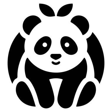 This adorable panda icon illustration is perfect for digital designs, websites, and print projects. With a minimalist, cartoon like style, this panda face vector art brings a playful and friendly vibe to any branding, logo, or graphic project. Design clipart