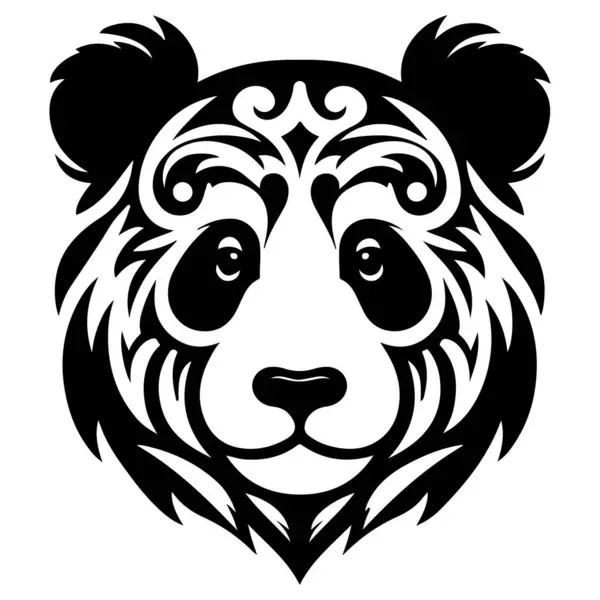 Bu resim bir panda ayısının soyut bir temsilini gösteriyor. Görüntünün merkezi kısmı bulanık, gri tonda bir panda yüzü tasviri, gizemli ve ilgi çekici bir etki yaratıyor. Bu bulanık bölümün etrafında keskin, siyah ve beyaz...