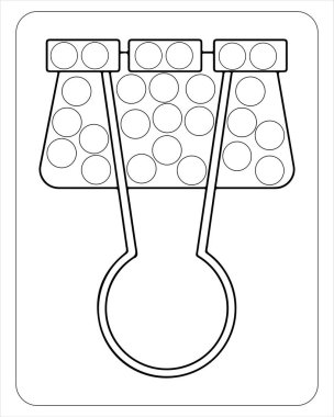 Educational Printable Back to School Dot Marker Activity for Kids clipart