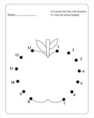 Okul Dot to Dot Çocuk Eğitim ve Eğlence İçin Etkinlik Kitabı