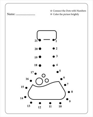 Okul Dot to Dot Çocuk Eğitim ve Eğlence İçin Etkinlik Kitabı