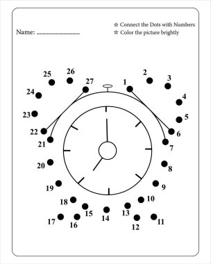 Okul Dot to Dot Çocuk Eğitim ve Eğlence İçin Etkinlik Kitabı