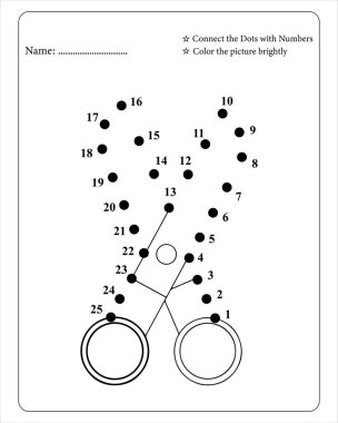 Okul Dot to Dot Çocuk Eğitim ve Eğlence İçin Etkinlik Kitabı