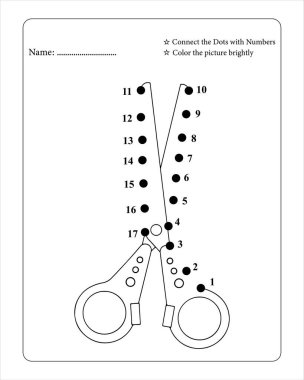 Okul Dot to Dot Çocuk Eğitim ve Eğlence İçin Etkinlik Kitabı