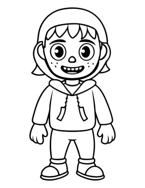 Çocuklar için Yazdırılabilir Zombi Kıyameti Renk Sayfası