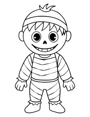 Çocuklar için Yazdırılabilir Zombi Kıyameti Renk Sayfası