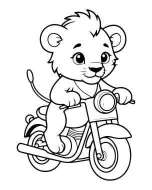 Çocuklar için Yazdırılabilir Aslan Renklendirme Sayfası