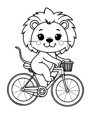 Çocuklar için Yazdırılabilir Aslan Renklendirme Sayfası
