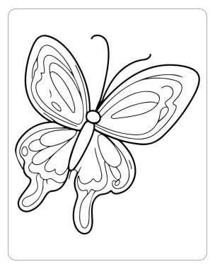 Karmaşık kanatlı güzel kelebek boyama sayfaları çocukların eğlenmesi için harika bir bahar etkinliği olacak.