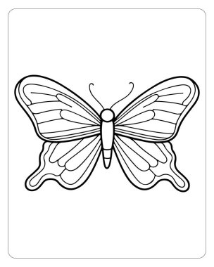 Hassas Kelebek Renklendirme Sayfası Detaylı Kanat Örnekleri Doğa Rahatlama ve Yaratıcı İfade İçin İlham Vermiştir