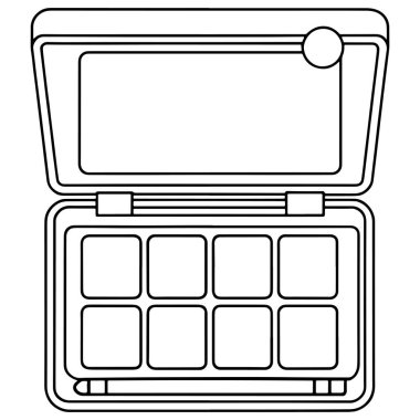 9-pan göz falı palet boş şablon tasarımı