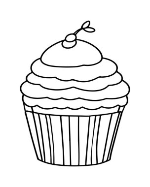 Şirin kek koleksiyonu bloglar ve menüler için mükemmel..