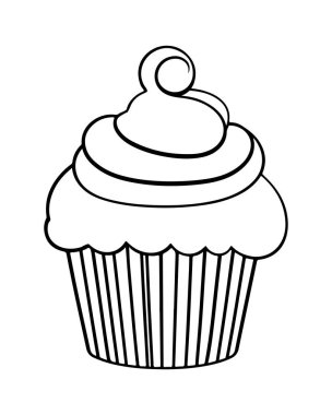 Tatlı kek koleksiyonu bloglar ve yemek kitapları için mükemmel. Basit, şirin tasarım..