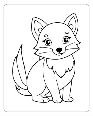 Çocukları boyamak için harika bir tilki çizimi. Kitaplar, web siteleri ve eğitim malzemeleri..