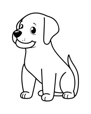 Şirin bir çizgi film çizimi. Sayfaları ve aktiviteleri boyamak için mükemmel..