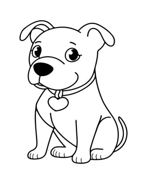 Çocuk kitapları boyamak için güzel bir resim çizimi..