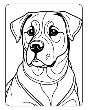 Boyama kitapları, baskılar ya da evcil hayvan temalı tasarımlar için mükemmel bir tasarım. Rengi kolay.