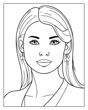 Yetişkinler için zarif bir çizgi tasarımı içeren basılabilir renklendirme sayfası