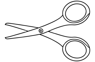 Tasarım ve tasarım projeleri için basit biçimlerde makas hattı çizimi