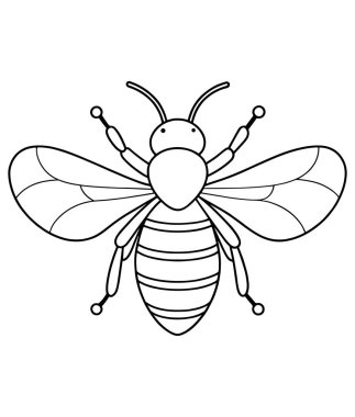 Bumblebee karikatür çizimleri boyama sayfaları ve öğrenme eğlenceli