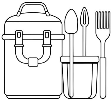 Hayatta kalmak ya da alan tasarımı için ana hatlara çizilmiş askeri istihkak paketi