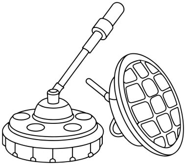 Güvenli eğitim kullanımı için basit bir çizgi çizerek mayın dedektörü