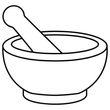 Yemek pişirme veya tasarım kullanımı için çizilmiş yiyecek öğütme araçları