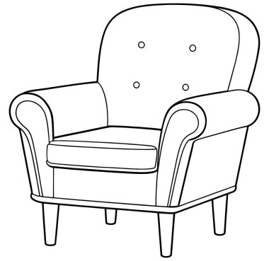 Klasik aksanlı sandalye ev dekorasyonu ya da mobilya temalı yaratıcı projeler için mükemmel.