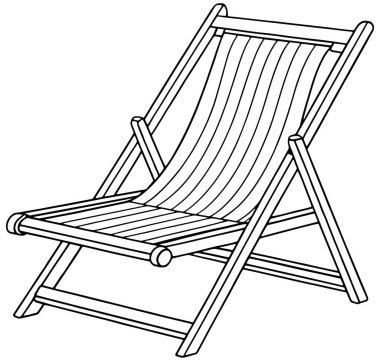 Güverte başkanı çizimi yaz temaları ve tatil projesi çizimleri için mükemmel