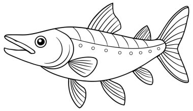 Vahşi turna balığı dinamik okyanus görselleri ve cesur suda eğitim materyalleri için harika çizimler yapıyor.