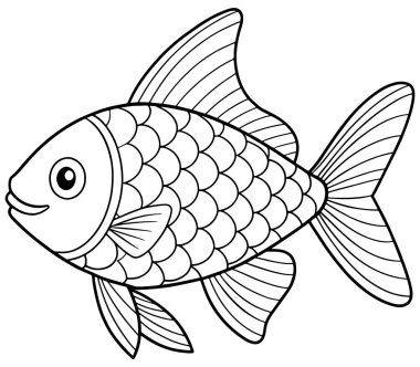 Çocuklar için çizim yapmak ideal okyanus temalı boyama sayfaları ve görsel öğrenim