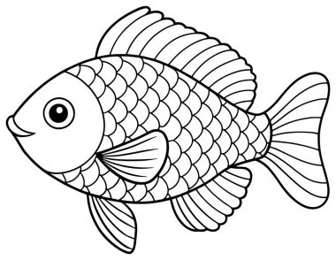 Tilapia çizgi filmi eğitim boyama kitapları ve deniz temalı çocukların aktiviteleri için ideal mi?