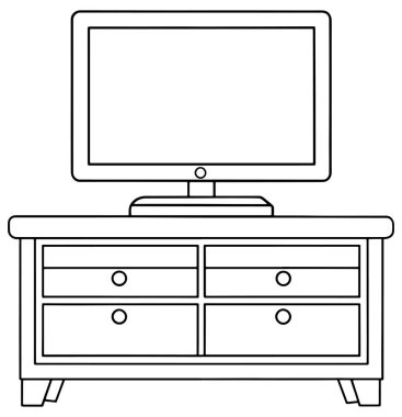 Çekmeceli ve televizyonlu TV standı tasarım modelleri ve yaratıcı ev dekorasyonu fikirleri için mükemmel.