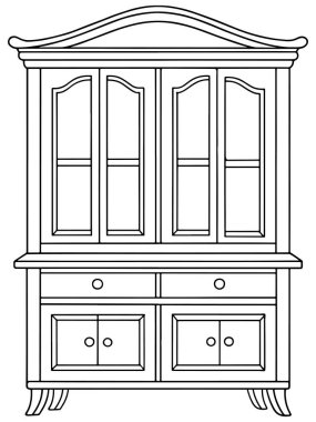 Hutch tasarımı mobilya tasarımları, iç modeller ve dekoratif ev tasarımı projeleri için mükemmeldir.