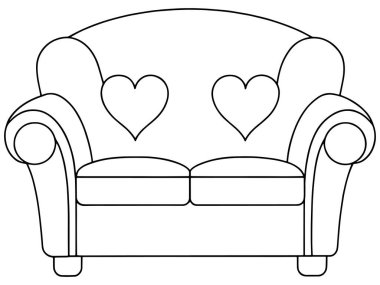 Romantik kanepe tasarımı sıcak ev içleri, sevgi dolu atmosfer ve şık dekorlar için mükemmeldir.