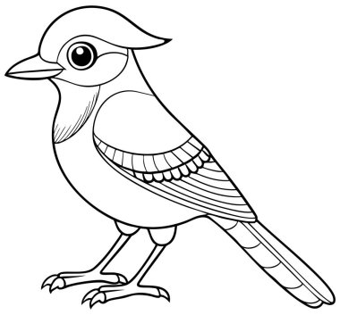 Bu çizimin basit güzelliğini keşfedin. İçinde bir alakarga ayrıntılı tasviri var. Bu hoş sanat eserleri renklendirme ve sanatsal ilham için mükemmeldir..