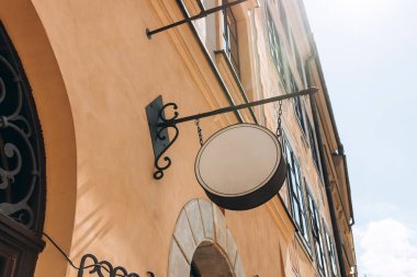 Kafe, restoran adı ve logo için boş boş bir oval vintage çemberin kopyası.