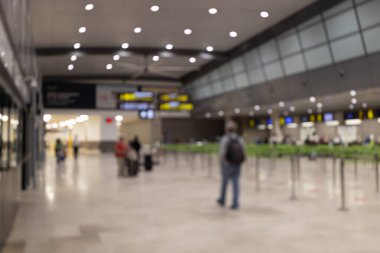 Soyut bulanıklık ve Havaalanı terminal defocused