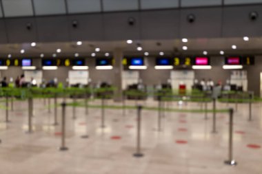 Havaalanı yolcuları bekliyor - Kalabalık Kontrol engelleri