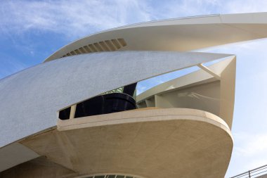 Ciudad de las Artes y las Ciencias de Valencia. Valencia Sanat ve Bilim Şehri. Yüksek kalite fotoğraf.